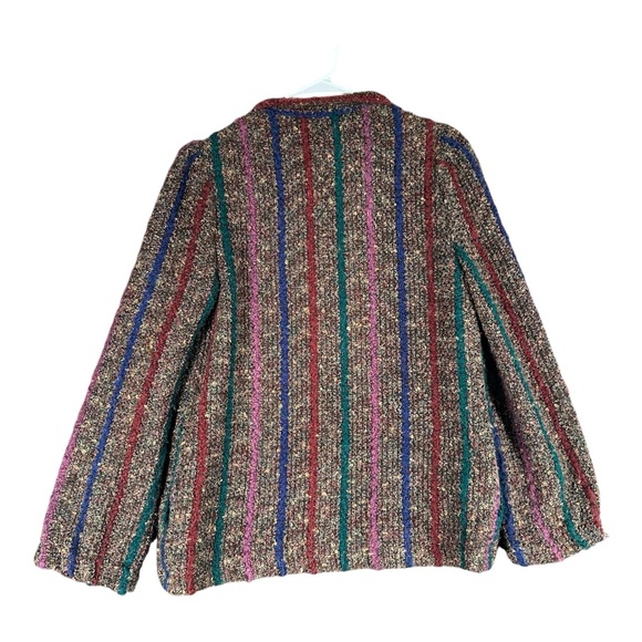 D.K. Gold Don Kenny Women’s 12 Wool Blend Vintage Boho Blazer Jacket 1980s Artsy - Picture 2 of 13